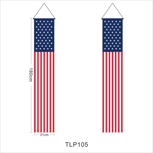 Cross-border American Independence Day flag cape small stars and stripes garden flag American Labor Day flag party decoration props