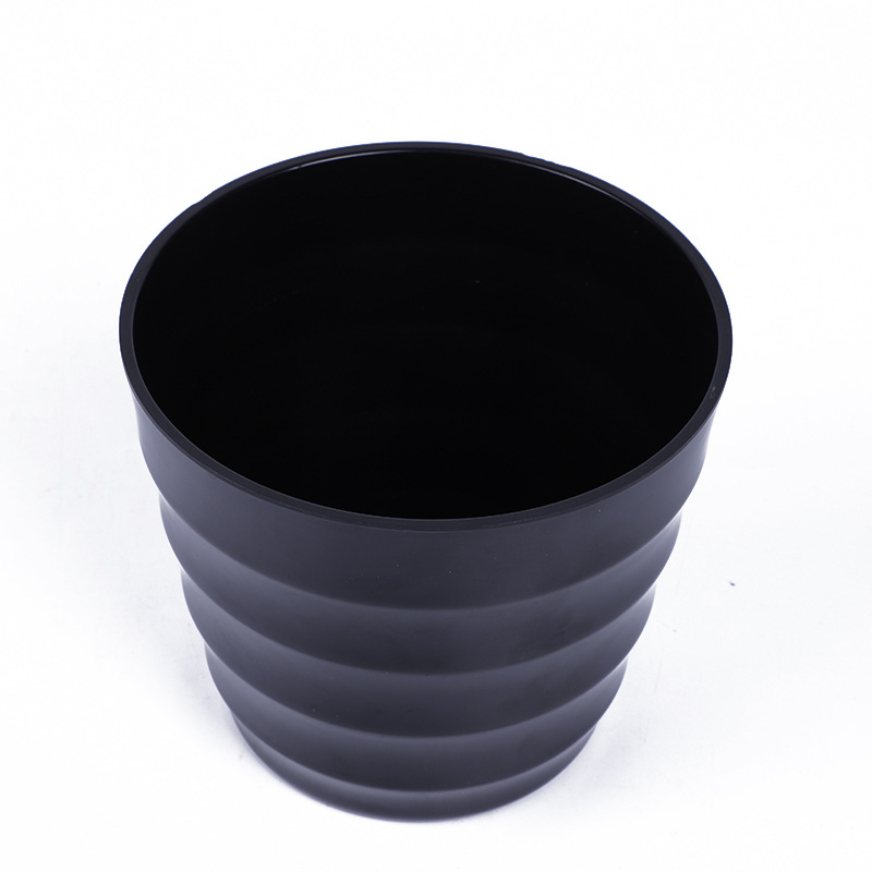 The coarse-textured Y02 series 10-sized faux porcelain plastic flowerpot is made of melamine material, with a solid color scheme and simple design detail image 3