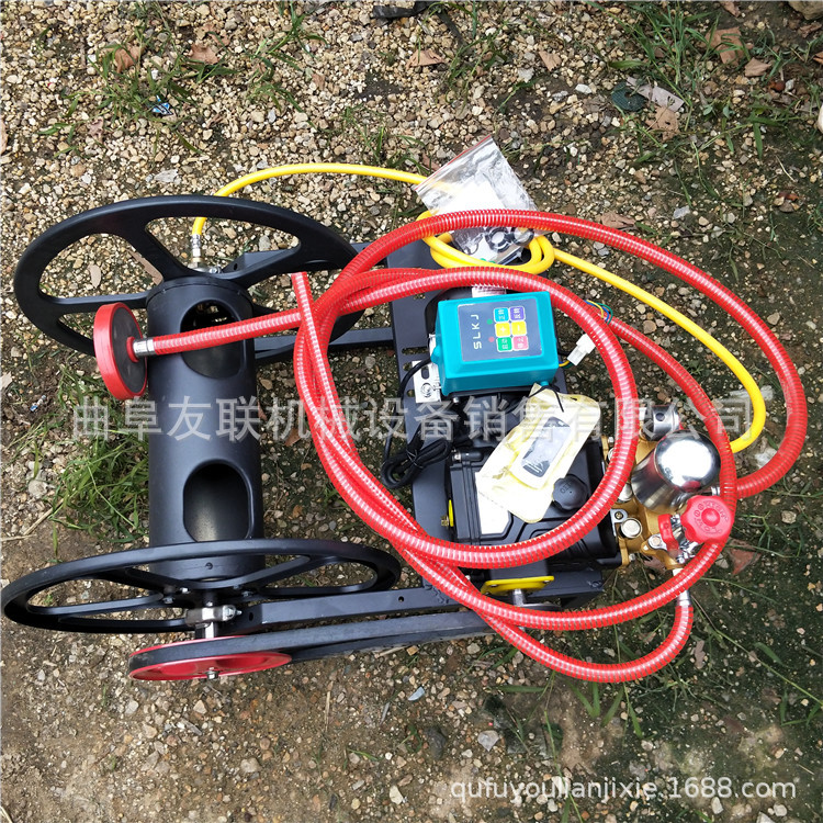 供应电动遥控打药机 48V自动卷管打药机水稻田杀虫喷雾器66