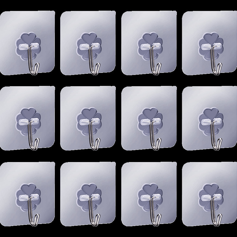 Strong Adhesive Hook for Schoolbag Bedroom Mosquito Net Ceiling Suction Cup Load-bearing Super Velcro Hook for Household