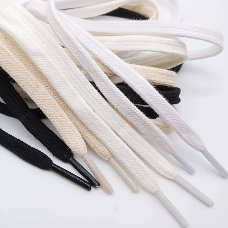 Хлопковые шнурки, двухслойные утолщенные шнурки из чистого хлопка, оптовая продажа, трансграничные, адаптированные к обуви Wwei, белые, оригинальные шнурки VS W