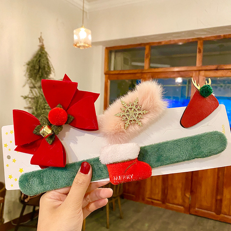 Nuevo regalo de Navidad raqueta anillo traje horquilla Navidad decoración traje creativo niños regalo de Navidad