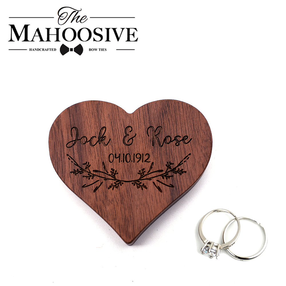 36g Weight Jewelry Boxes Classification 1 Piece Quantity Holiday, Daily Occasion Wood Material Heart Shape, Solid Color Pattern Vintage Style Style 1 Piece Wood Vintage Style Holiday Daily Heart Shape Solid Color Jewelry Boxes 4