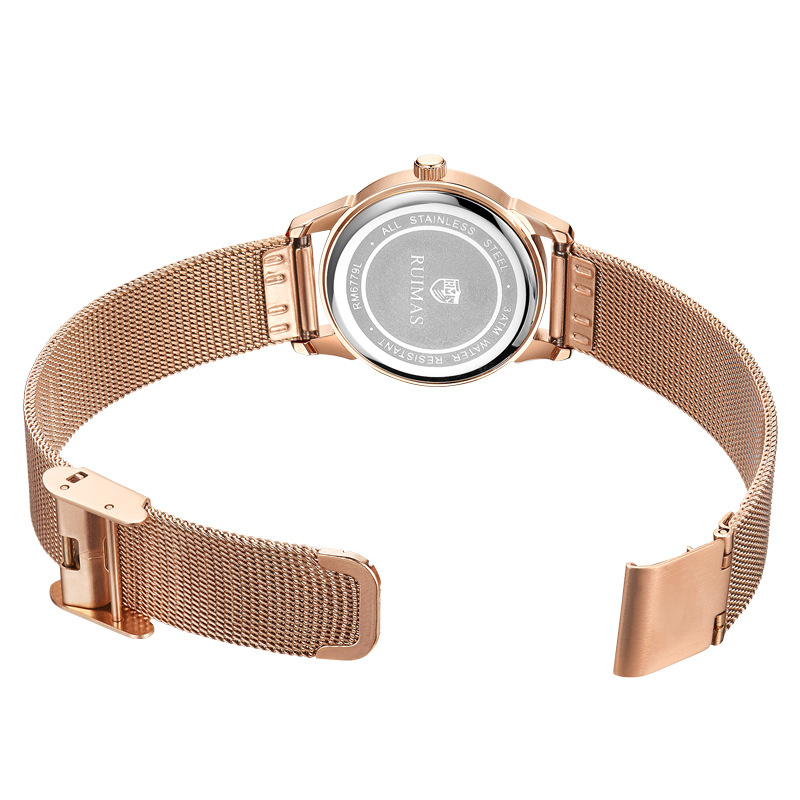 跨境新款瑞马仕RUIMAS女士手表 户外简约网带石英表watch代发6779