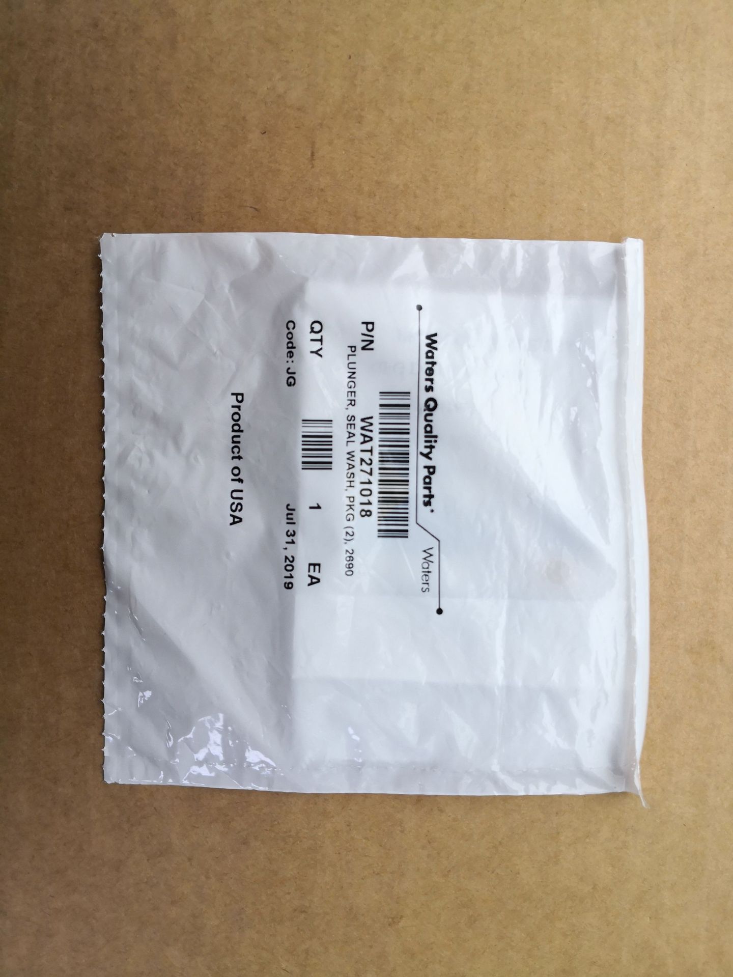 Seal Wash, Plunger Seal, Replacement Kit 2/pk