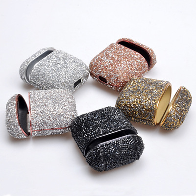 廠家新款 環保樹脂雙尖鑽排鑽亂鑽耳機盒裝飾貼片 型號尺寸可定制