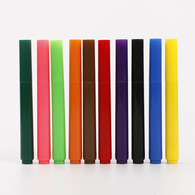 廠家直銷12色可洗圓頭水彩筆兒童繪畫塗鴉水彩筆可批發定制logo