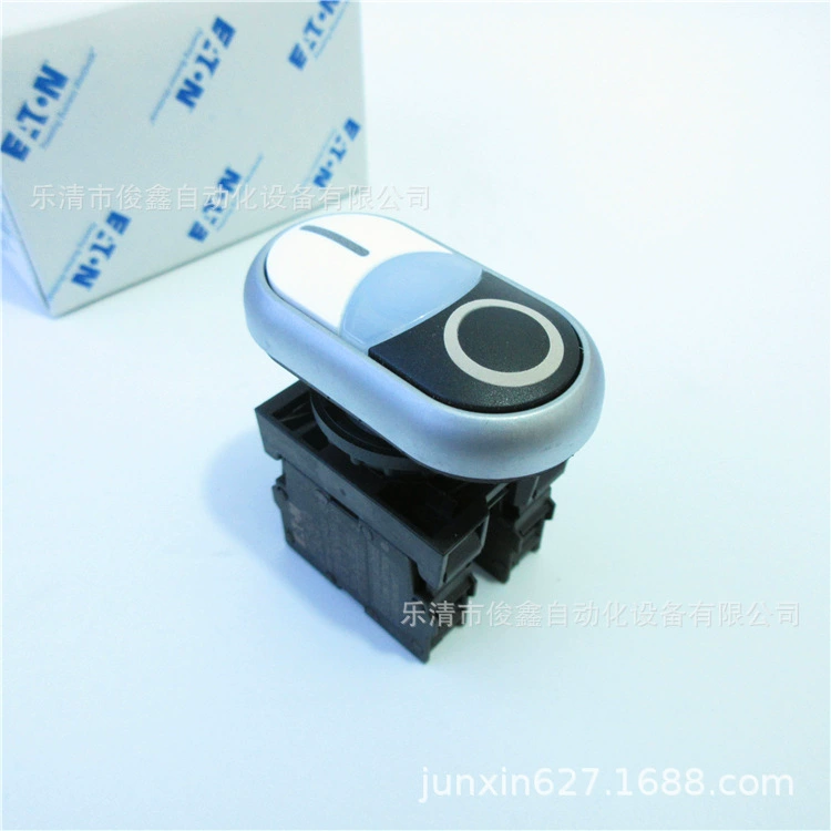 Original Eaton two-position push button switch M22-DDL-WS-X1/X0/K11 spring return one open and one closed