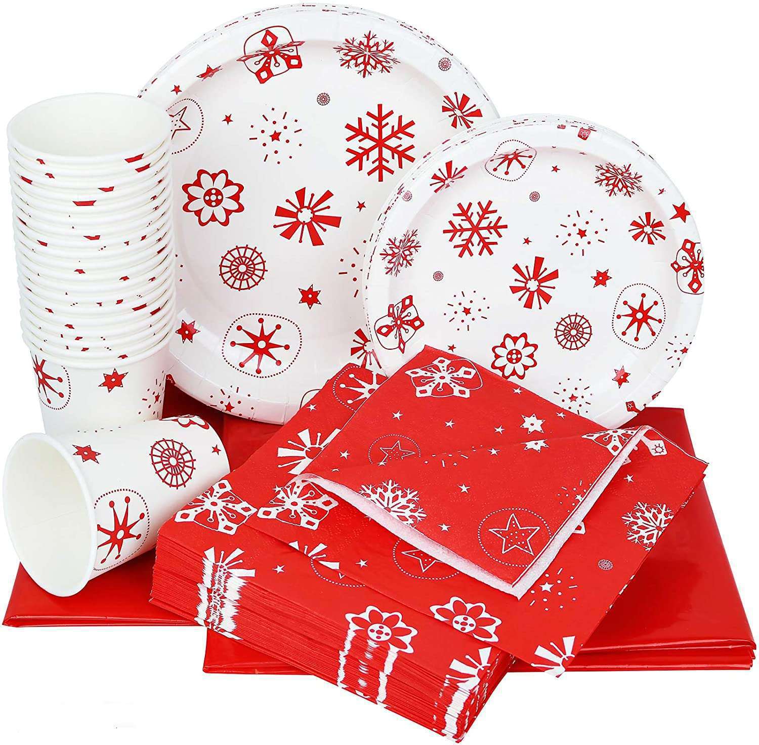 Christmas Snowflake Paper Party Tableware display picture 1