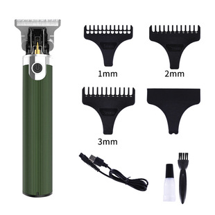T-shaped 0 cutter head green black two-color optional haircut small mini portable hair clipper strong power low noise
