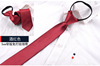 Black tie with zipper suitable for men and women for leisure, wholesale, Korean style, 5cm