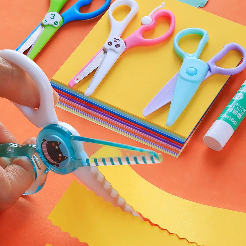 Children's scissors handmade for kindergarten, origami, plastic toy, set for elementary school students