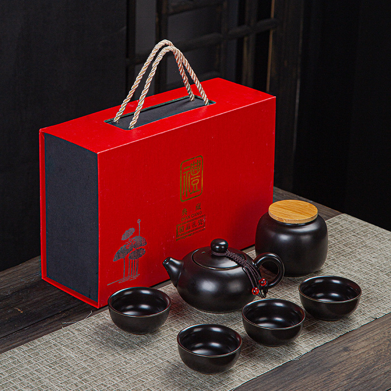 Portable Bag Travel Kung Fu Tea Set Ceramic Xi Shi Pot One Pot Two Cups Four Cup Set Creative Gift Gift Gift