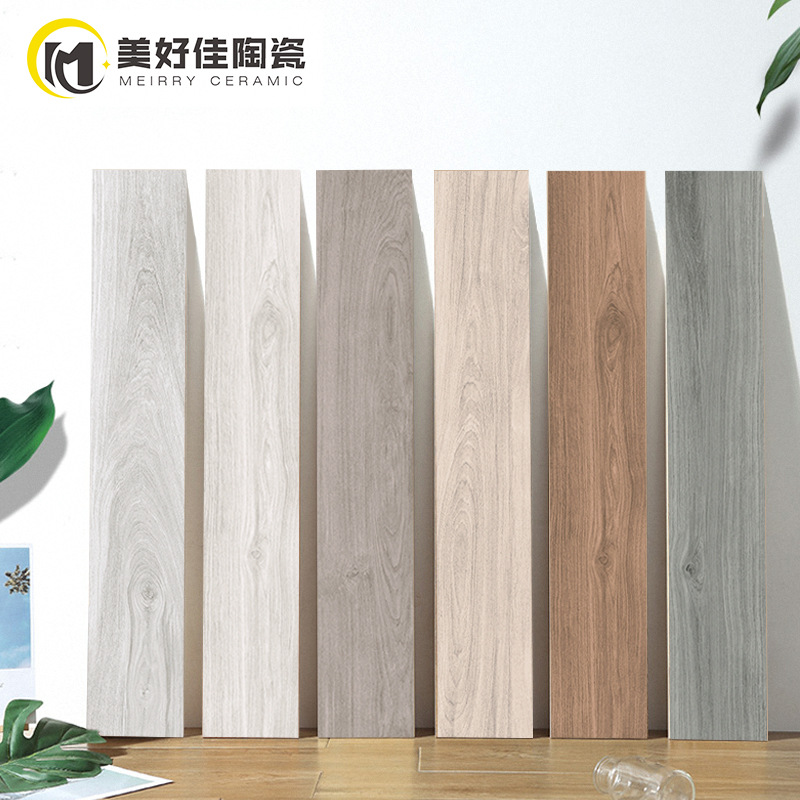 Wood blocks 200*1000 Northern Europe modern a living room bedroom Wood Floor tile kitchen Antique brick wear-resisting floor tile