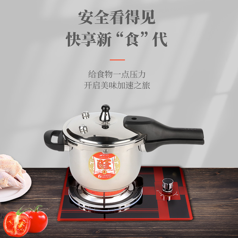 震龙 不锈钢压力锅18cm-32cm高压锅燃气电磁炉通用多功能电压力锅