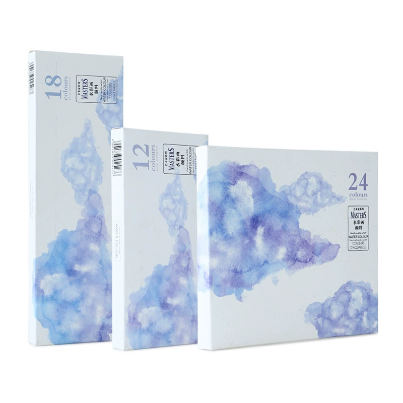 Watercolour, pigment set, 24 colors, 9 ml