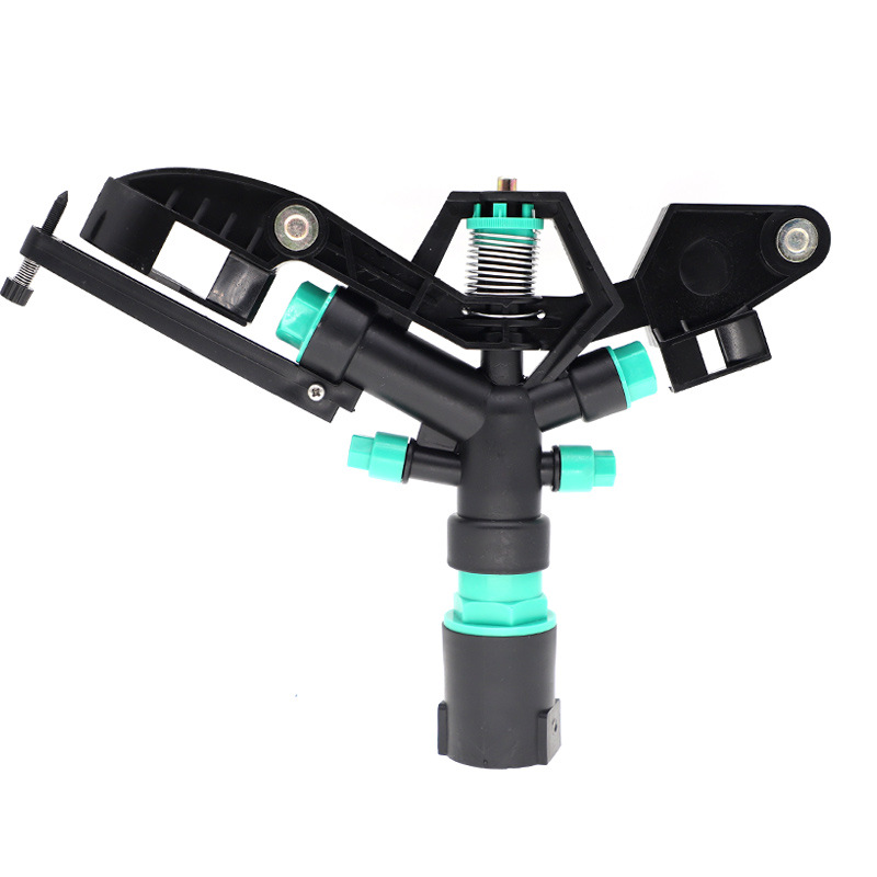 1 pulgada de aleación de plástico agrícola de campo de riego rociador de brazo oscilante horticultura de césped ajustable 360 grados de rotación sin impuestos