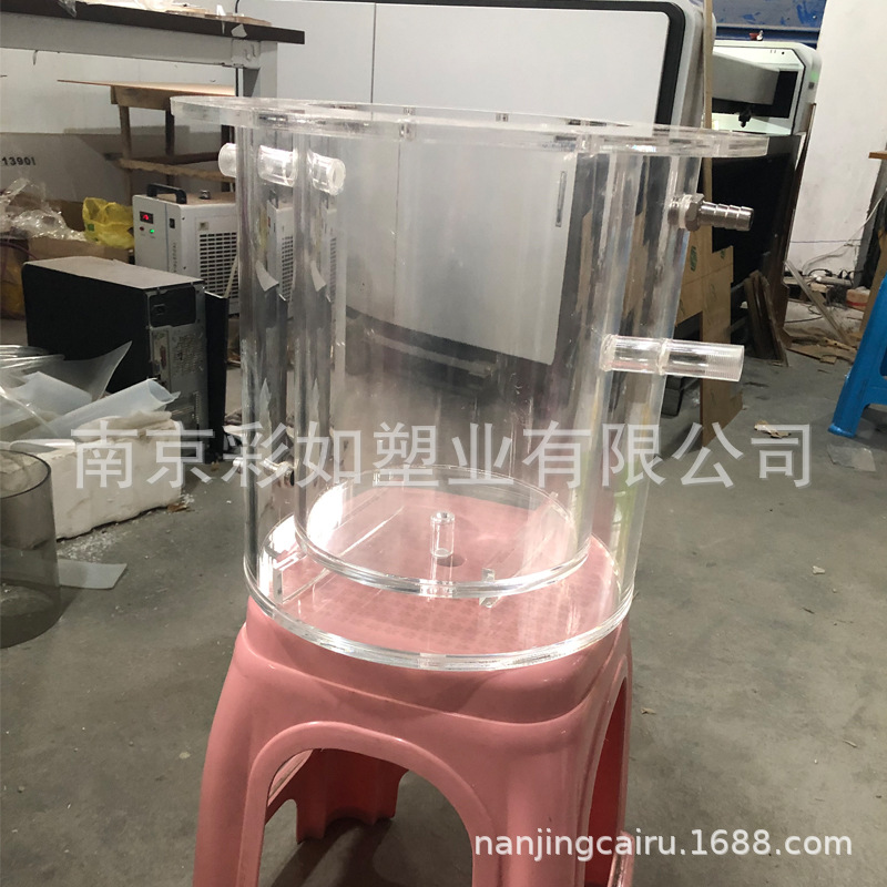 高透明有机玻璃亚克力曝气生物滤池实验仪器BAF来图加工定制