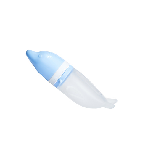 Insili dual-use silicone rice cereal spoon baby fruit and vegetable bite bite bag complementary food spoon squeeze type rice cereal bottle