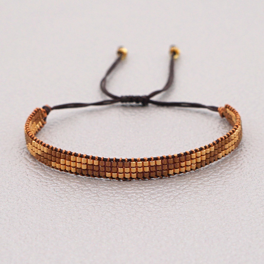 Miyuki Rice Beads Woven Bohemian Bracelet display picture 7