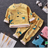 new pattern children keep warm Underwear suit Plush thickening Boy girl Autumn baby Warm clothing Baby clothes winter