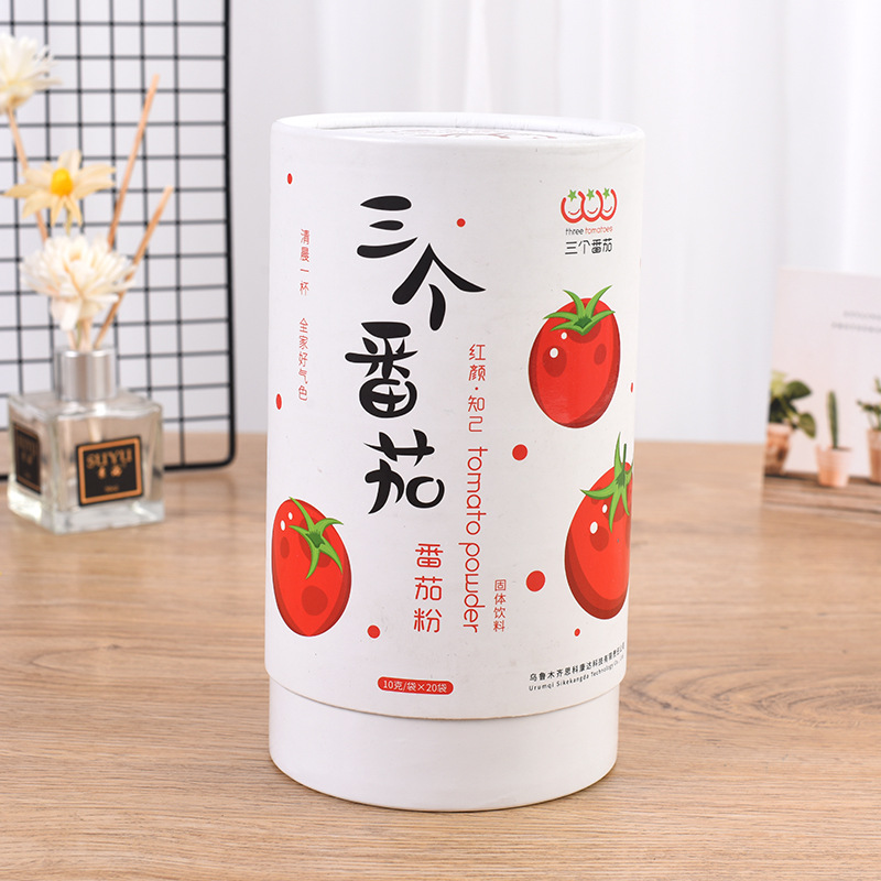 厂家批发牛皮纸圆筒纸罐纸筒可印logo 食品茶叶马口铁盖纸罐批发