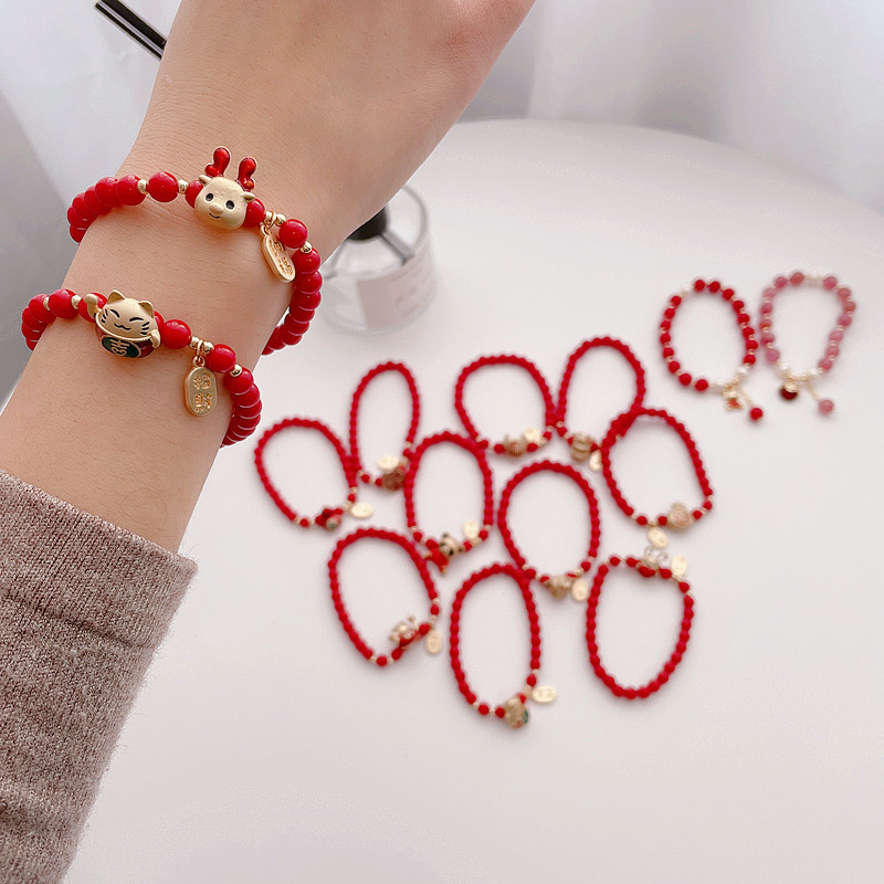 Cartoon Red Beads Bracelet display picture 18