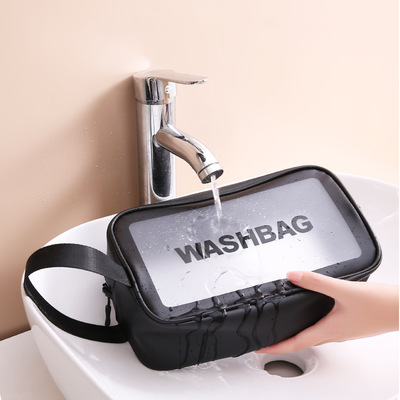 新款应季热销PVC化妆包pu收纳袋透明化妆袋旅行大容量洗漱包