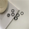 Small design ring, set, simple and elegant design, light luxury style, trend of season, wholesale