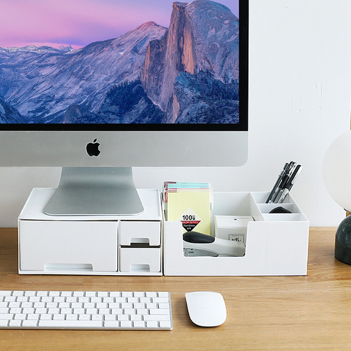Neck protector computer monitor screen heightening shelf base desk desktop laptop desktop storage box storage