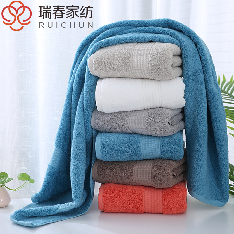 Pure cotton bath towel 80*150 thicker an...