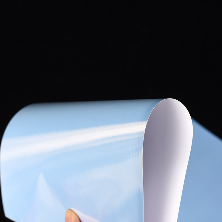 RC impermeable plata brillante adhesivo PET adhesivo DIY impresión de alta precisión A4 brillante película aluminizada agua papel adhesivo