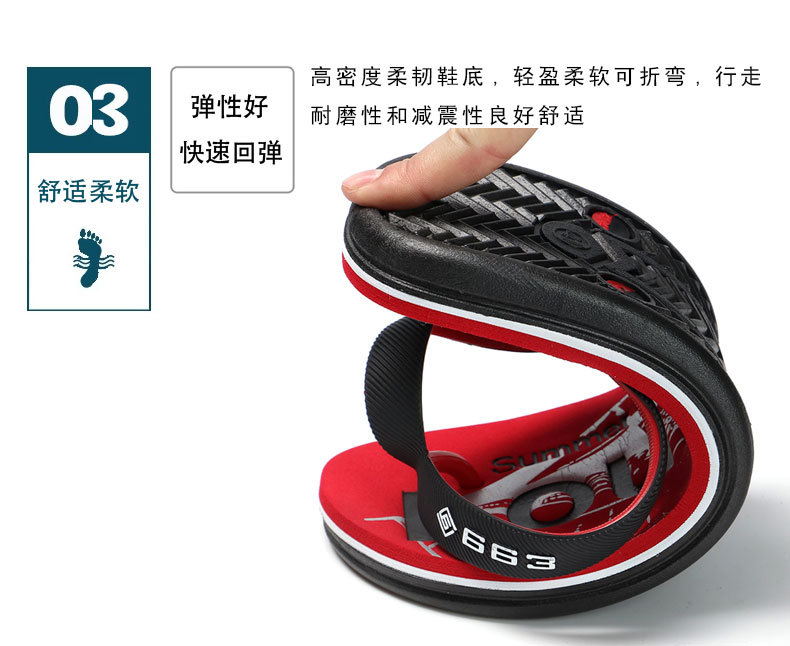 Wholesale of summer men's flip-flops in Lu 'an, outdoor thick-soled men's slippers, casual cool flip-flops for men to wear outside, foreign trade undefined