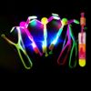 夜市地摊新款热卖led弹射闪光玩具儿童 发光弹弓飞箭飞天义乌批发|ms