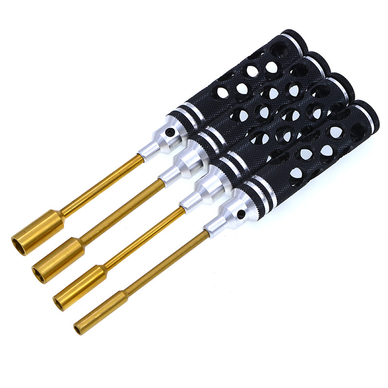 4件套六角螺丝刀4.05.57.08.0套筒螺母扳手航模车模维修拆卸