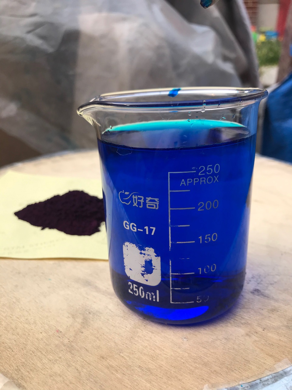 耐酸耐碱亮蓝/遇强酸碱溶液不变色洁厕精洁厕灵亮蓝色强酸性产品