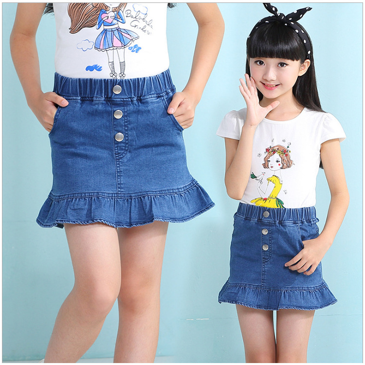 Net red children's skirts girls spring a...