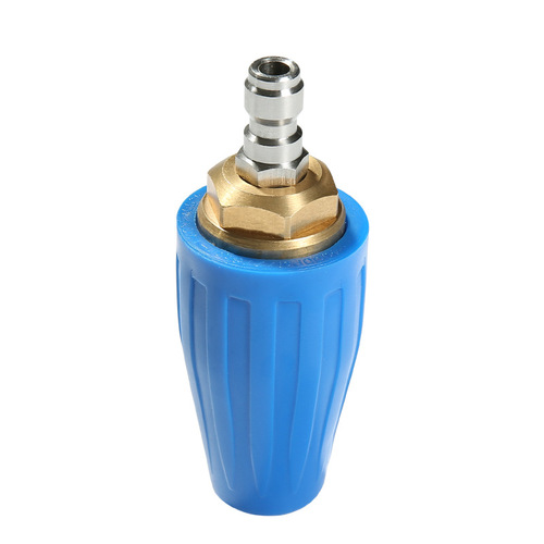 Cross-border high-pressure water gun rotating nozzle ceramic core pure copper high-pressure cleaning lotus nozzle to remove advertising root carving and rust removal