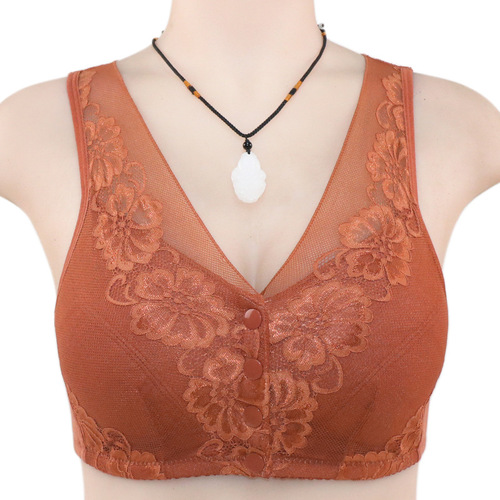 button underwear women's soft cotton vest creative large size rimless bra