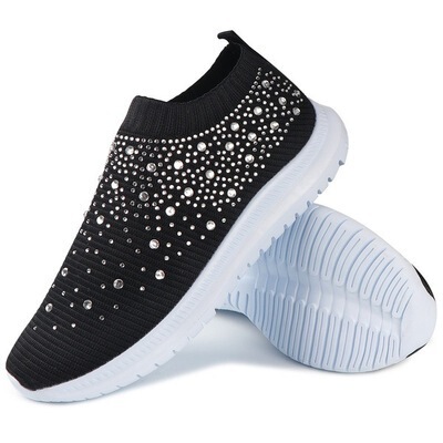 Shoes Export Wish Cross-Border Large Size Women's Shoes 2024 Breathable Sports Shoelaces Diamond Fly Woven Mesh Casual Shoes Shoes Export Wish Cross-Border Large Size Women's Shoes 2024 Breathable Sports Shoelaces Diamond Fly Woven Mesh Casual Shoes