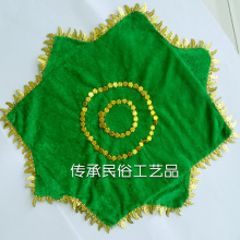 舞蹈手帕 考级金丝绒八角巾厂家批发  二人转广场舞1尺秧歌手E18
