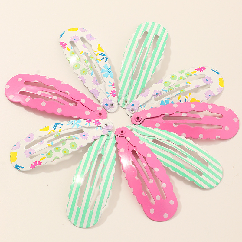 Candy Color Girl Cute Polka Dot Starfish Flower Side Clip Wholesale Nihaojewelry display picture 7