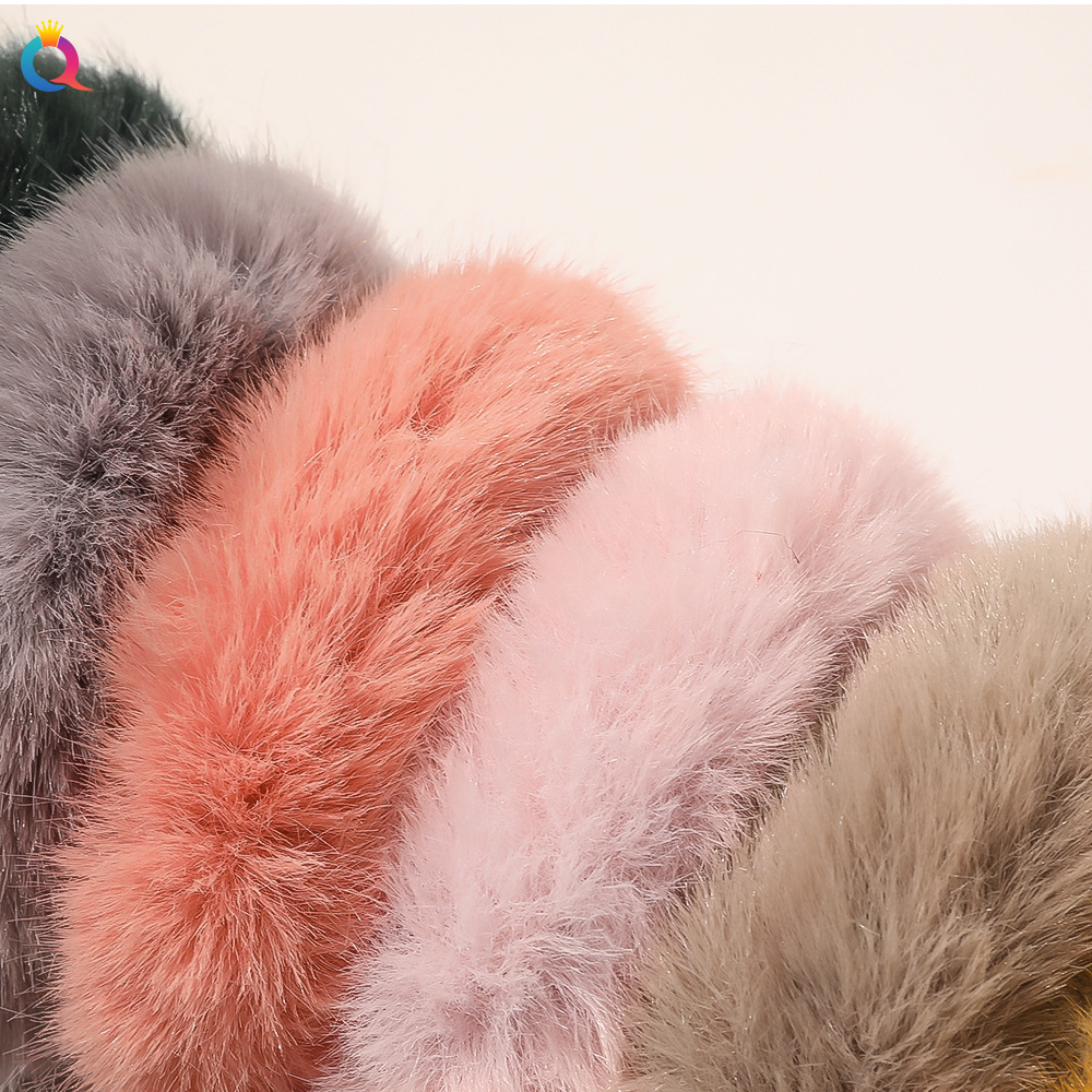 Soft Imitation Rabbit Fur Hair Rope display picture 22