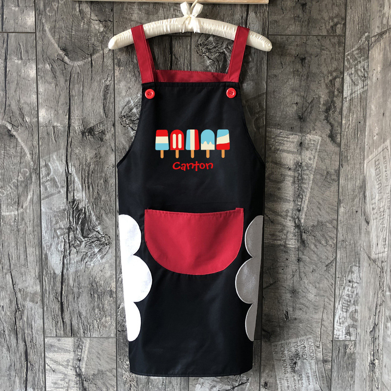 Helado + correa de mano borrable impermeable oso negro rojo bolsillo + IMPRESIÓN