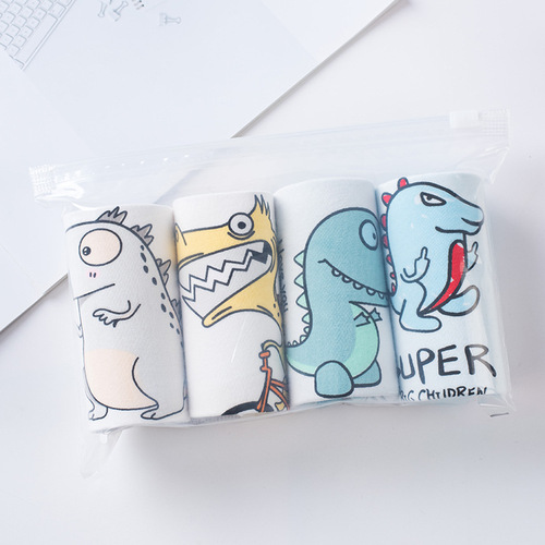 2020 New Boys' Small Dinosaur Cotton Straightleg Underpants, One Piece Dropshipping for Baby Boys