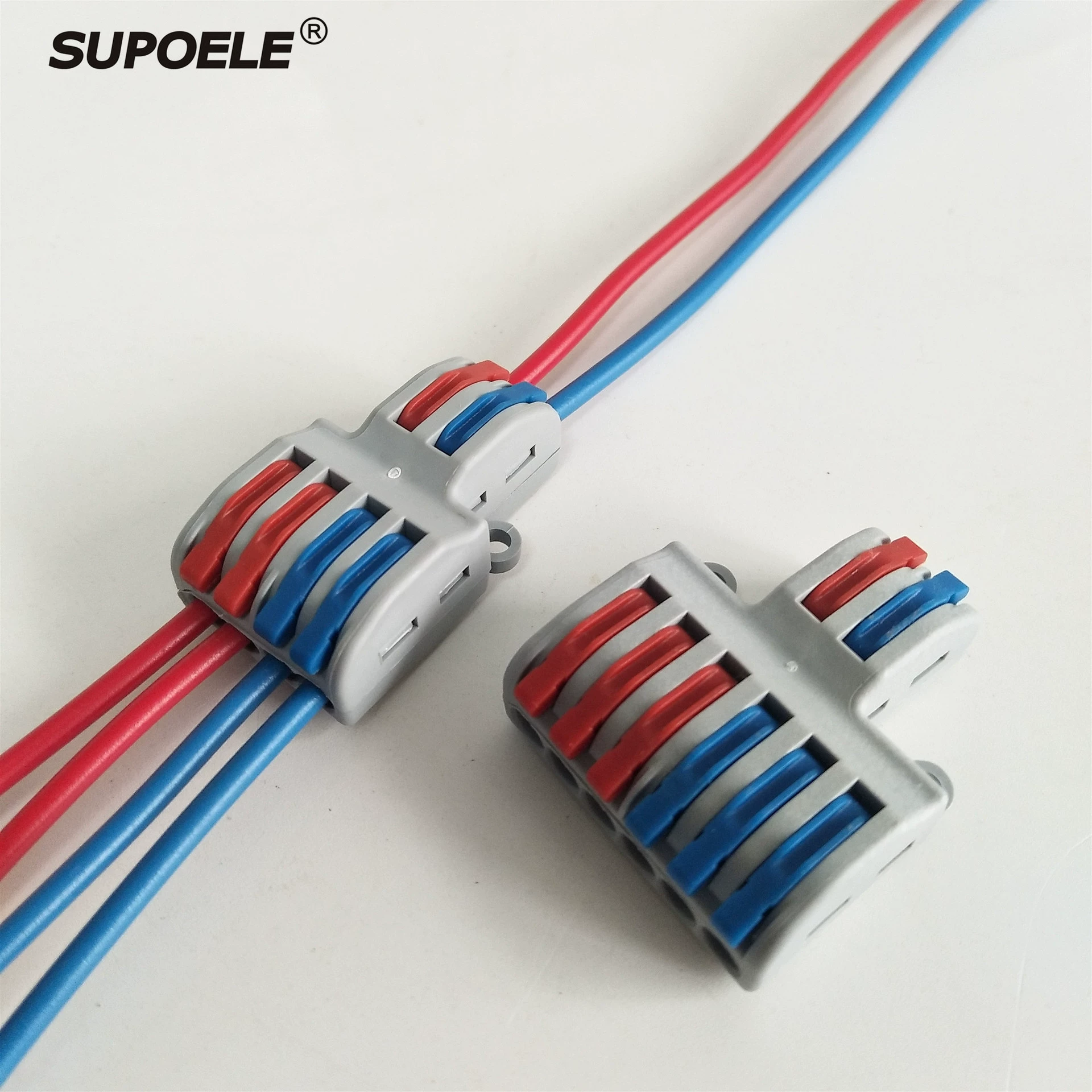 Быстрый разъем 2 в 4 из 6 с крепежным отверстием 4 квадратных разъема для проводов SPL-42/62