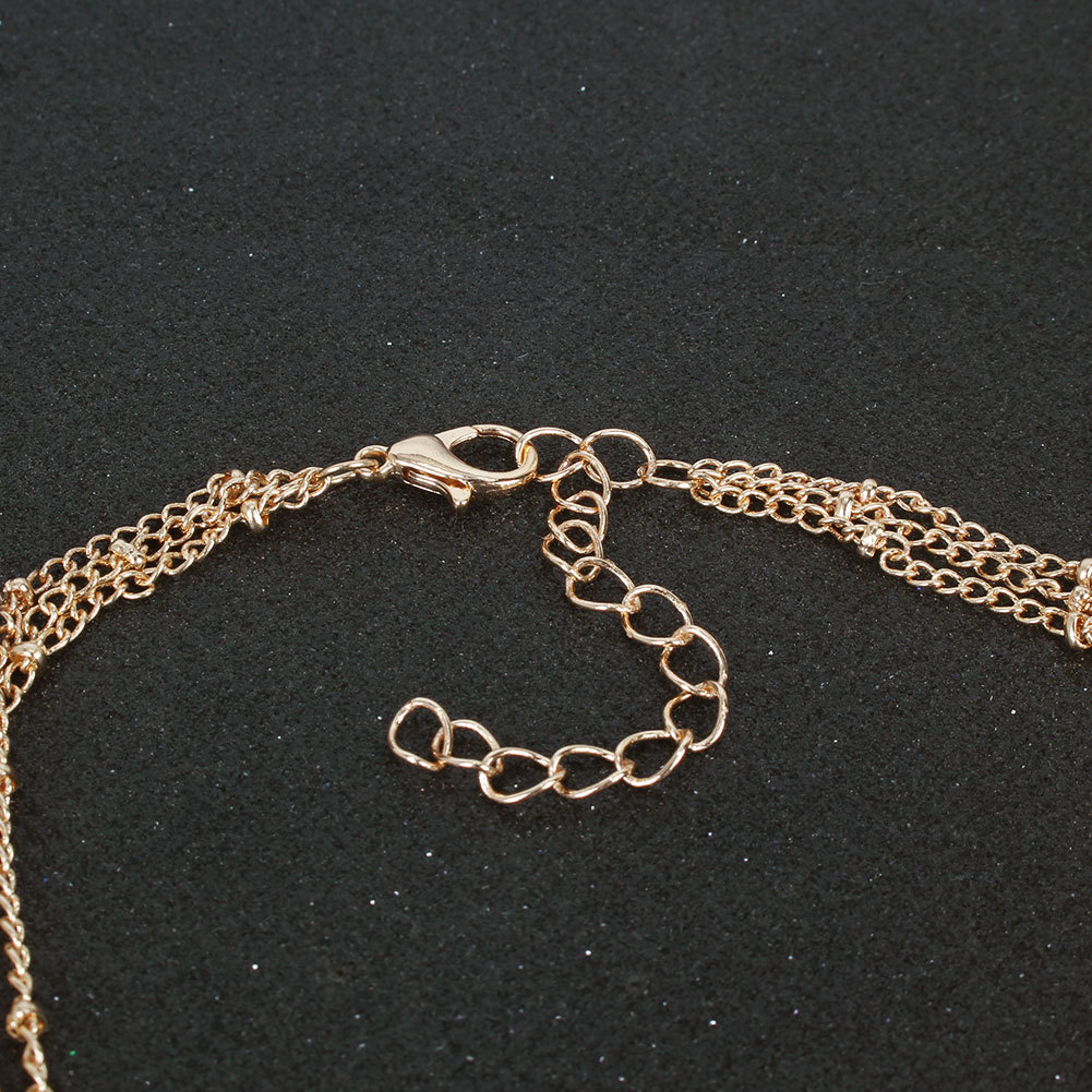 Korean Simple Golden Clavicle Chain Multi-layer Fashion Necklace Wholesale display picture 4