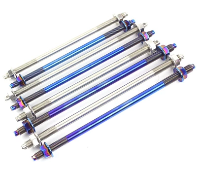 Stainless steel shaft front shaft M10/12mm lengthened color titanium calf burned titanium tortoise Fuxi Hussars BWS modification (damping system)