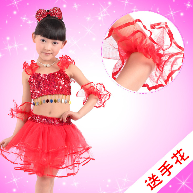 六一儿童演出服装幼儿园女童舞蹈芭蕾表演服饰蓬蓬纱裙少儿舞蹈服