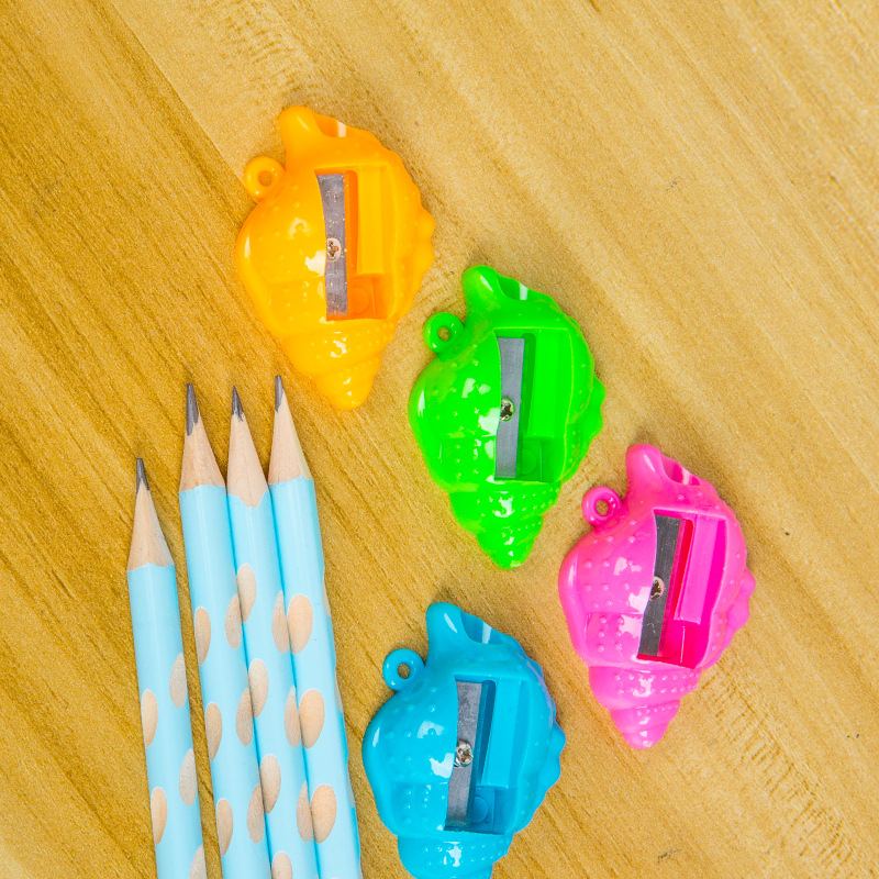 Sacapuntas de lápiz Gezhihappy PS1027 creativo forma de concha Sacapuntas de lápiz de dibujos animados creativo sacapuntas estudiante suministros